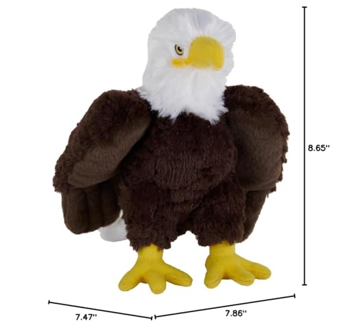 Wild Republic Cuddlekins Eco Mini Bald Eagle, Stuffed Animal, 8 Inches, Plush Toy, Fill is Spun Recycled Water Bottles, Eco Friendly - Image 2