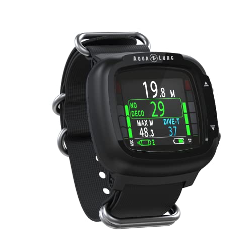 Foto von Aqualung i330R - Tauchcomputer, Bluetooth, Gut lesbares, ultrahelles Farbdisplay, Intuitive Benutzeroberfläche, Aqua lung Dive Computer mit wiederaufladbarer Batterie, Ideal zum Tauchen