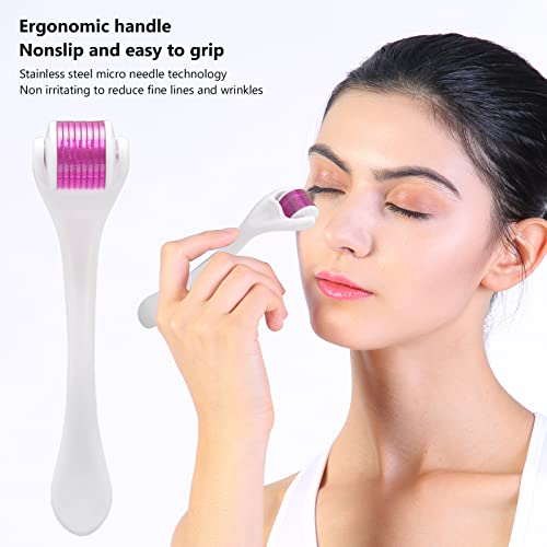 Rolo de Microagulhamento, Cabo Ergonômico Microagulhamento Compacto Rolo Facial para Endurecimento d