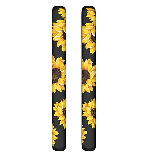 NETILGEN Refrigerator Door Handle Covers Sunflower Handmade Protector for Ovens, Dishwashers Home Decor Keep Your Kitchen Appliance Clean from Smudges Food Stains-2 Pieces