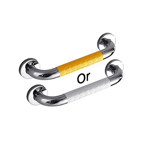 58cm ホワイト バスルーム手すり 手すり 手すり 手すり グラブバー ハンディキャップ シャワー用 クロム ステンレススチール 壁取り付け手すり バスルーム用 頑丈なベース-Sl