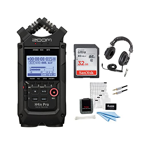 Pro four track Zoom H4 N Handy grabador de audio con auriculares y accesorios