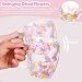 Imagen de Regalo Mujer Tazas de Vidrio de Doble Pared con Flores Tazas de Café o Té con Asa Novedoso Regalo de Cumpleaños o Navidad Para Mujere