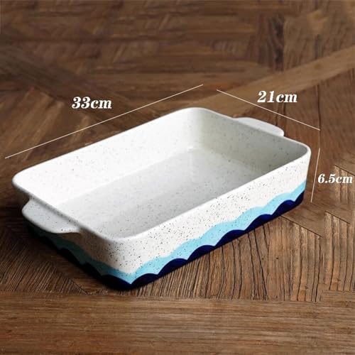 Plat de cuisson à double oreille sous glaçure contre les plats ternes - 3