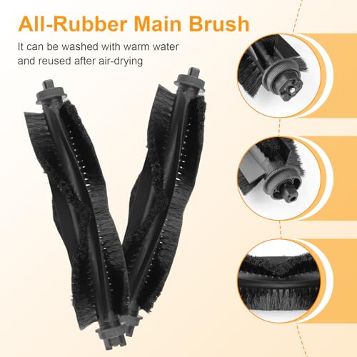 Image of L60 Accessories Kit Compatible with Eufy L60 / L50 Vacuum Robot, 2 Roller Brushs, 4 HEPA Filters, 4 Side Brushs, 1 Clean Tool, 1 Screwdriver for Eufy L60 / L50 Replacement Parts