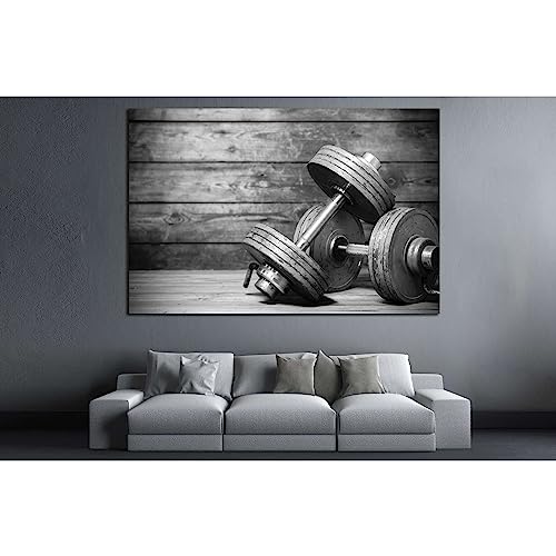 ZELLART Dumbbless 200 impression sur toile premium tendue sur châssis 60x40 cm