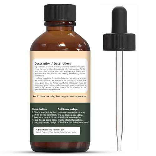 Image of Organic Zing Fig (Ficus carica) Oil | Pure & Natural Carrier Oil for Skincare, Hair Care, Aroma & Diffuser - 30ml /1.01fl oz