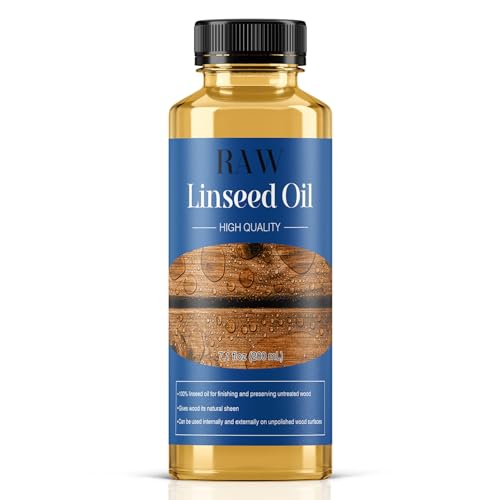 Raw Linseed Oil for Wood Protection - Natural Linseed Oil Refreshes Wood...