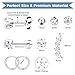 Nunpag 24 Pcs Ear Piercing Kit Ear Disposable Piercing Gun Kit Includes 6 Pcs Self Piercing Gun 12 Pcs Cubic Zirconia Earrings Stud Hoop Earrings 6 Cleaning Pads Easy to Use Ear Piercer Kit Tool