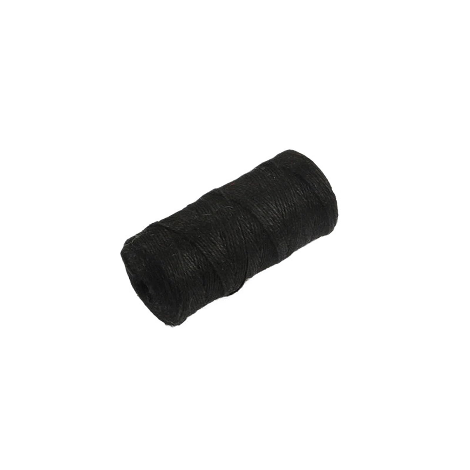 100M/Roll Colorful Jute Twine 2mm 3 Strands String Cords Burlap Ropes For Crafts Wrapping Picture Display(19 Black)