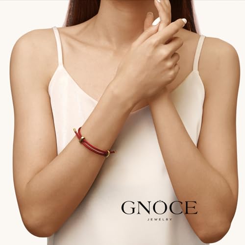 GNOCE Adjustable Basic Bracelet with 2 Pieces of Stoppers Bracelet for Women, Stainless Steel Bracelet For Her4