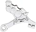 Arlen Ness 02-302 6-Piston Differential Bore Rear Brake Caliper/Bracket - Chrome