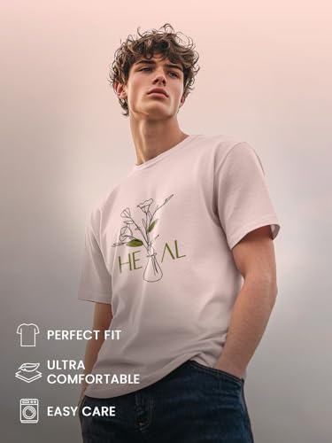Image of Nobero 100% Cotton T Shirts for Men Stylish | Regular Fit | Graphic Printed T Shirts for Men 180 GSM Combed Cotton | Round Neck Half Sleeve | Pack of 3