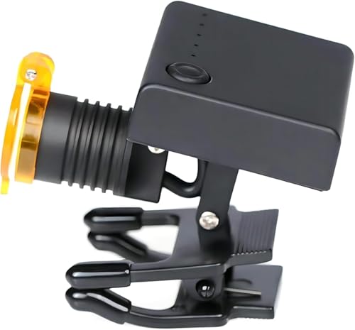 Faro delantero de 3W portátil para acoplar a lupa binocular mediante clip