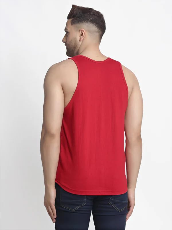 Image of Regular Fit 100% Cotton Vest for Men Multipurpose Sleeveless Undershirts Tank Top Use for Gym wear, Running Tanks Sando and Outdoor Baniyan for Men
