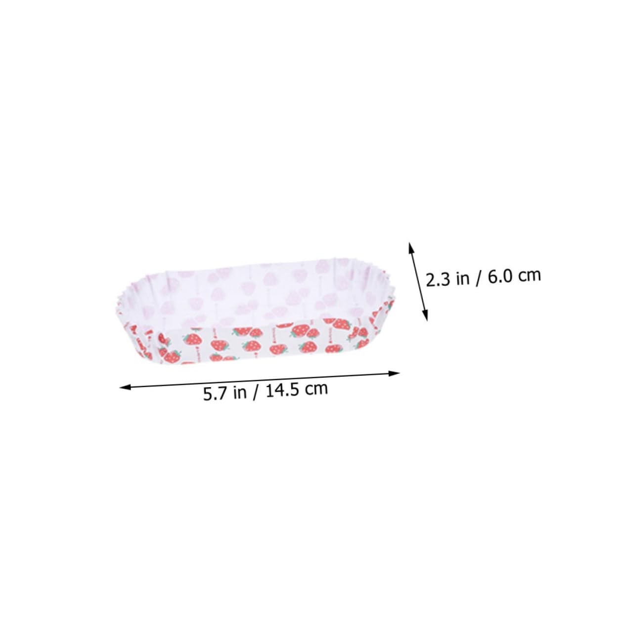 NAMOARLY 200Pcs Paper Trays for Food Oil Water Resistant Snack Trays for Birthday Parties Family Dinners and Themed Events Strawberry Design