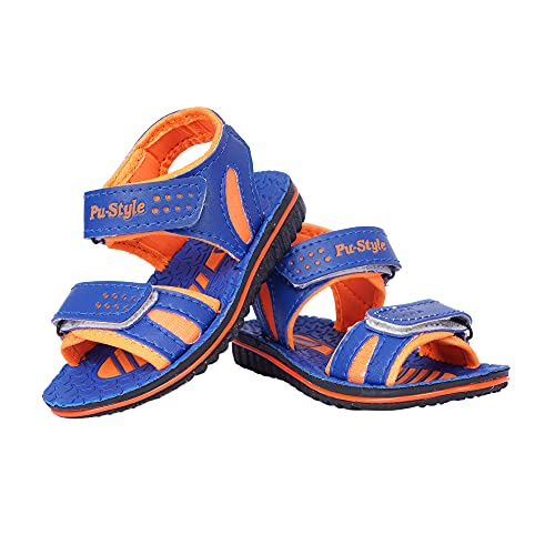 Image of BUNNIES PS-6 Blue & Orange Colour Sandal for Boys & Girls| for (1 to 5 Year)