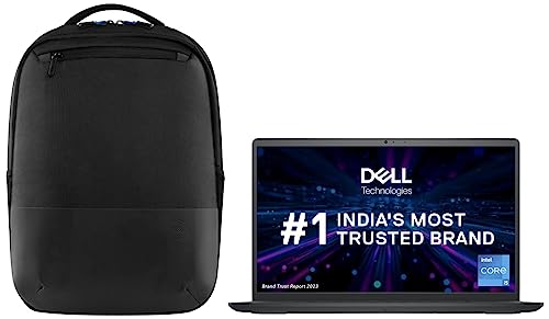 Image of Dell Inspiron 15-inch Laptop | Windows 11 and MS Office 2021 & Pro Slim Backpack 15 - PO1520PS - Fits Most laptops up to 38.1 cm (15 inches, Black)