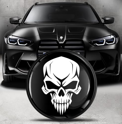 Image of Biomar Labs 82mm Car Bonnet Badge Compatible with BMW 51148132375 - Replacement BMW Badge Emblem for Bonnet or Boot EO (EO 33)