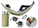 Raise Your Game RYG Portable Hammock, Heavy Duty Lightweight Parachute Quality Fabric, Indoor Outdoor Weatherproof Single & Double Hammocks, Adjustable Camping Swing for Hiking Travel (Olive Green)