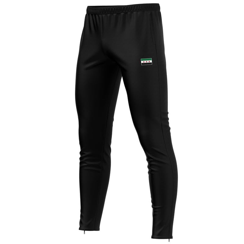 Pantalón Siria SR-99 Fútbol Negro que evita el sudor y las rozaduras