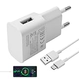 15W Caricabatterie USB Type-C 1m USB C Caricatore per Samsung Galaxy A50 A51 A72 A42 A14 A13 A15 A12 A10e A32 4G/5G, S24 S23 S22 S21 S20 S8 S8+ S9+ S10 S10 Plus S10e, Note 10 9 8