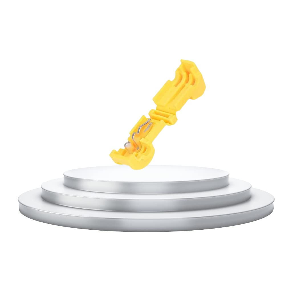 Nidy® T-Tap Wire Connectors Self-Stripping Quick Splice Electrical Wire Terminals Insulated Male Quick Disconnect Spade Terminals Connectors AWG 12-10 Wire 4-6mm² (CW-FD-T3-Yellow) (B0BZJDYWGG) Amazon Price History, Amazon Price Tracker