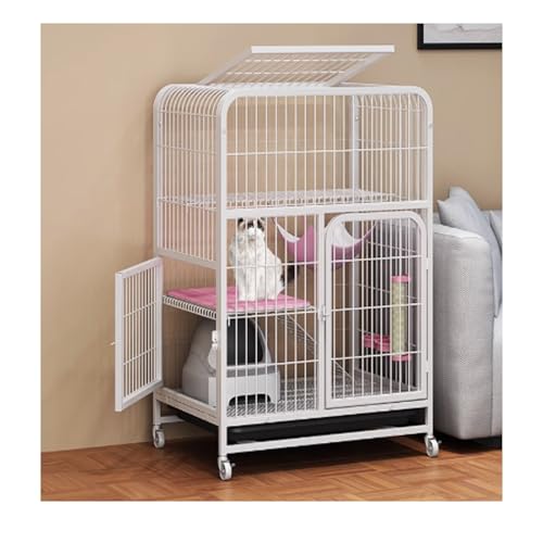 Maison pour chats en métal mobile pour grands espaces et familles nombreuses