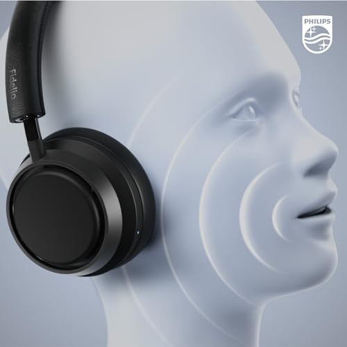 Image of Philips Fidelio L4 Flagship Over-Ear Wireless Headphones, Active Noise Canceling Pro+ (ANC), Hi-Res, Bluetooth Multipoint, Integrated Google Assistant, Wired or Wireless, for Audiophiles
