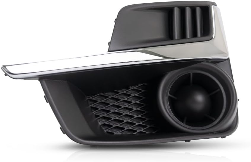 KarParts360 For Subaru Impreza 2015 2016 Fog Light Cover Driver Side | Front | Textured Black | Made Of Plastic | With Chrome Trim | Sedan/Wagon | Replacement For SU1038109 | 57731FJ410, 615343566177