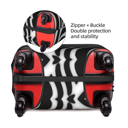 Zebra Print Tsa Approved Luggage Cover For 18-32 Inch Suitcases Scratch-Resistant Stretch Luggage Cover4