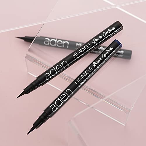 ADEN eyeliner lápiz delineador negro impermeable miniatura 2