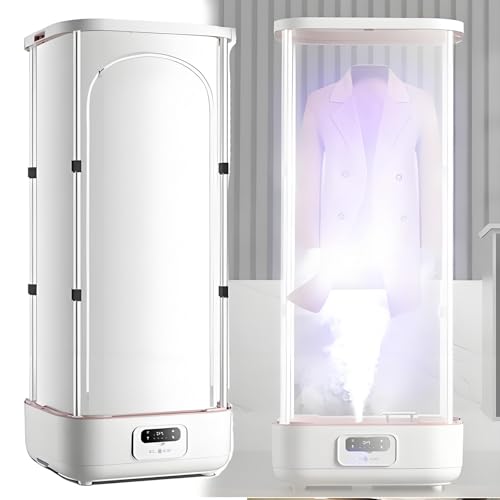 ddingsmafosee Upgraded Garment Steamers - Vertical Steam Iron 900w Automatic Wireless/Steam Closet/Folding Clothes Machine Control Electric Clothes Drying Rack for Clothes & Fabric