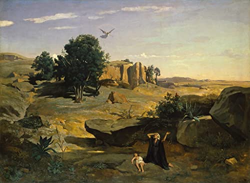 Toile Hagar de Corot 50 x 70 cm une inspiration artistique au quotidien