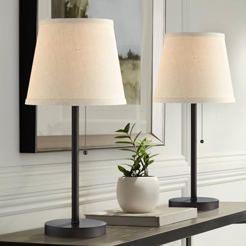 Set de 2 Lámparas de Mesa 20" Altura con Puerto USB miniatura 1