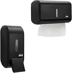 Super Kit Dispensador Elegante Alcool Gel ou Sabonete Liquido E Papel Toalha