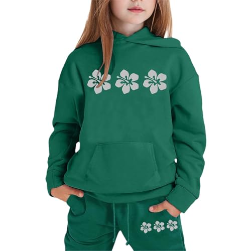 Conjunto de dos piezas para niña sudadera cómoda y pantalón largo para ir al colegio