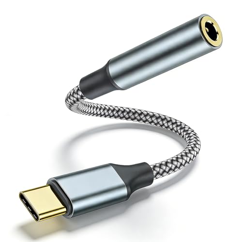 USB Type-C 3.5mm �C���z���ϊ��A�_�v�^�[ DAC���� Hi-Fi���� USB-C AUX�ϊ��P�[�u�� iPhone 16/15 Pro Max iPad Pro MacBook Galaxy S24 Pixel�Ή� ���ϋv �i�C�����҂݁i1