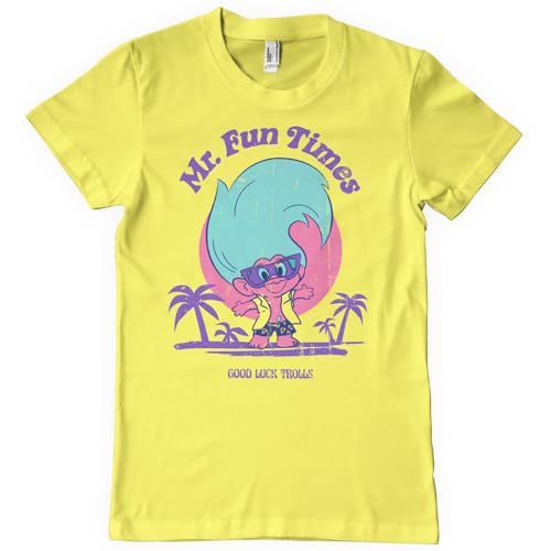 T-Shirt pour Hommes Mr Fun Times Good Luck Trolls Vetement Graphique