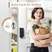 Keyless Entry Door Lock, Keypad Door Lock with 50 Codes, Smart Lock with Anti Peeping Password, Keypad Deadbolt One Touch Locking, Auto Lock, Easy to Install, Bronze