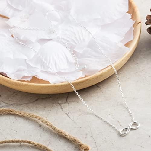 Philip Jones Silver Plated Infinity Pendant Necklace Created with Zircondia® Crystals