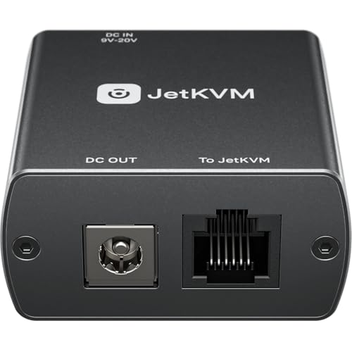 YOTABOX JetKVM IP KVM DC Power Control Extension Jet KVM Accessory Remote Power On/Off/Reboot via KVM Over IP 9-20V Max 5A USB-C Pass-Through Power