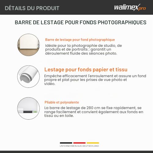 Walimex Perche De Lest Pour Fond 280cm - vue 6