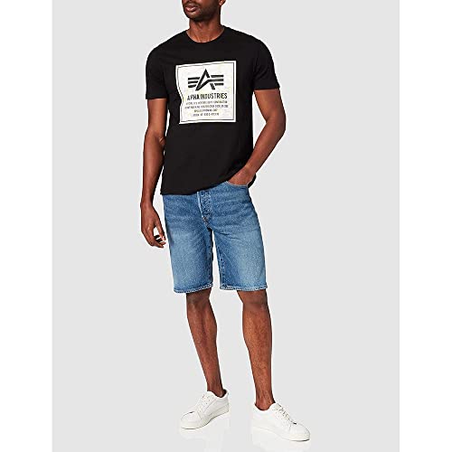 Alpha Industries Camo Block T T-Shirt für Herren Black/Digi White Camo – Ansicht 5