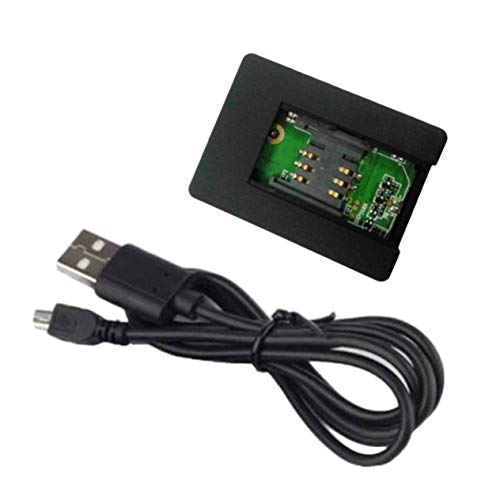 EdBerk74 Plastique moulé Noir Fonctions étonnantes Mini Carte SIM GSM N9 Réponse et Composition automatiques à 2 Voies Audio Moniteur Vocal Caméra DV