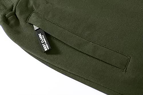 IRELIA 2 Pack Boys Shorts Drawstring Elastic Waist Zipper Pockets Agreen Navy L - image 4