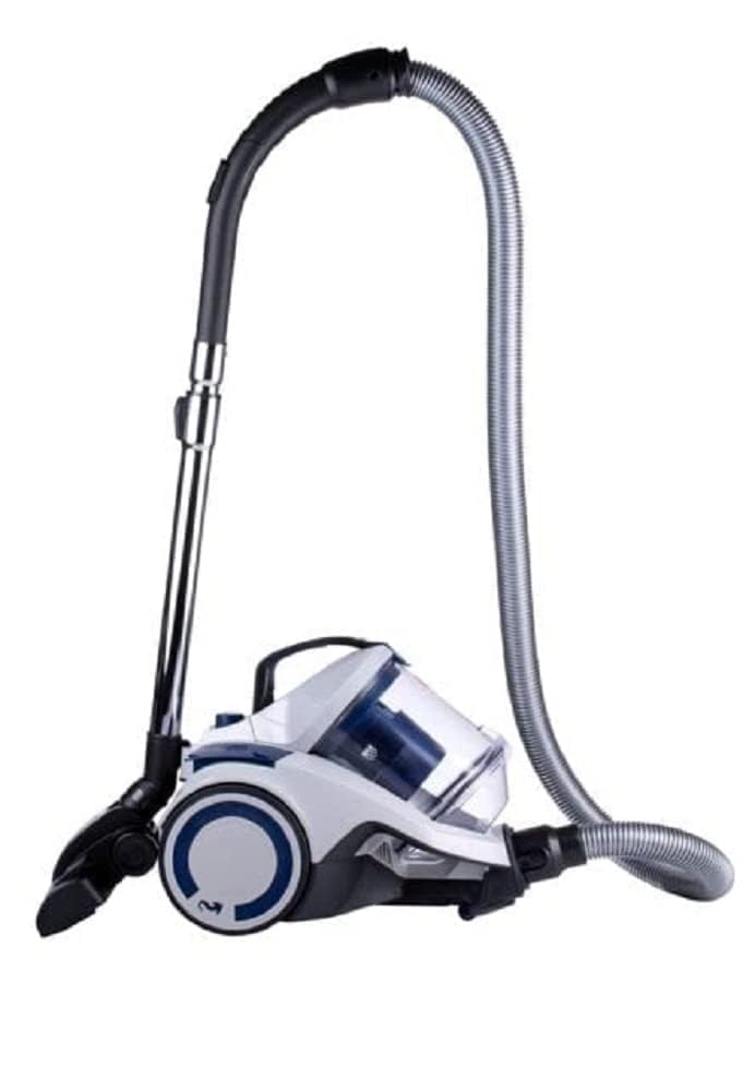 Dirt Devil Odkurzacz Bezworkowy DD2504 - Odkurzacz Cylindryczny 700W - Filtr HEPA 12 - Promień 9M - z Szczotką kombi, Wąskim ustnikiem i Szczotką do parkietu - 4,9KG - Pojemnik na kurz 2,7L - Biały
