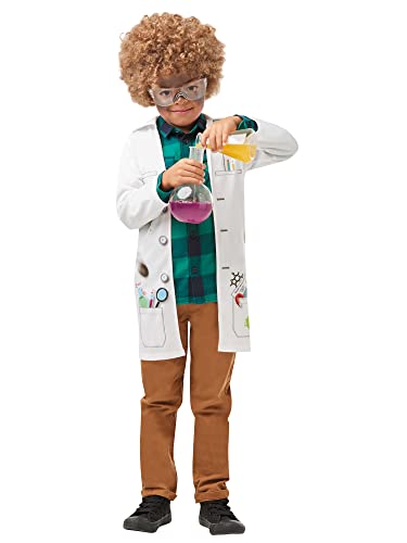 Rubie's 640785M Generic s Official Mad Scientist Jacket Fancy Dress, Lab Doctor Uniform, Childs Size Medium 5-6 Years, Unisex, Multicolor