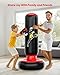 QPAU Kids Punching Bag Toy with Boxing Gloves, 66 Inch Larger Stable Kids Inflatable Boxing Bag Set, Gifts for Boys & Girls Age 6-12, for Practicing Karate, Taekwondo, MMA