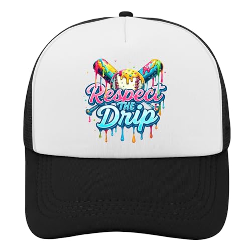 Baseball Drips Ice Cream Golf Hat